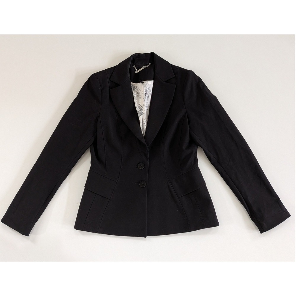 White House Black Market Signature Blazer Black 2-Button Size 8